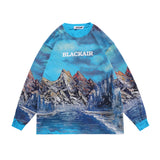 Landscape Painting Graphic Sweatshirt