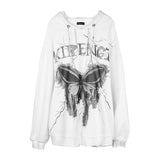 High Street Butterfly Graphic Hoodie