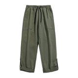 Plain Straight Cargo Pants