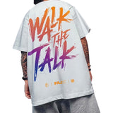 'Walk The Talk' Letter Graphic T-shirt