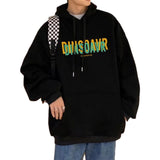 'DINSOAVR' Letter Print Hoodie