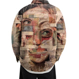 'Patchwork Face' Graphic Jacket