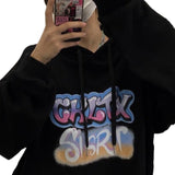 Colorful Letter Print Hoodie