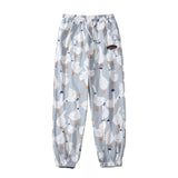 Cartoon Cute Goose Print Sweatpants