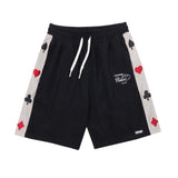 Side Poker Embroidery Shorts