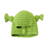 Green Cute Antenna Knitted Hat