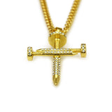 Nail Cross Necklace