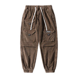 Corduroy Plain Cargo Pants