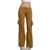 Retro Corduroy Cargo Pants