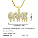 Letter 'GAME' Necklace