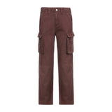 Side Pockets High Waist Cargo Pants