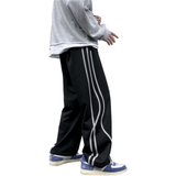 Curved Bar Straight Sweatpants