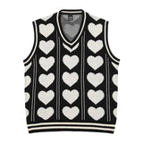 Love Pattern Knitted Vest