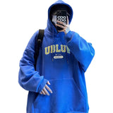 'UBLUE' Print Hoodie