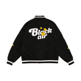 Letter Logo Embroidery Baseball Jacket