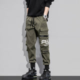 Letter Dark Fleece Cargo Pants