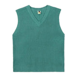 Plain Casual Knitted Vest