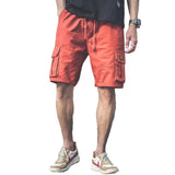 Logo Embroidery Cargo Shorts