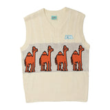 Camels Print Knitted Vest