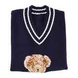 Bear Graphic Knitted Vest