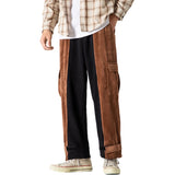 Corduroy Patchwork Cargo Pants