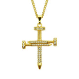 Nail Cross Necklace