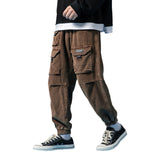 Corduroy Plain Cargo Pants