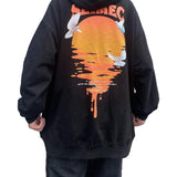 'Setting Sun' Print Hoodie