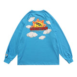 Sun And Cloud Print Sweatshirt