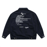 Letter Embroidery Casual Jacket