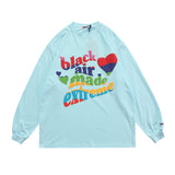 Colorful Letter Print Sweatshirt