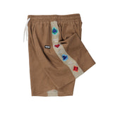 Poker Embroidery Shorts