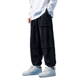 Corduroy Tie Feet Cargo Pants