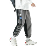 Patchwork Striped Sweatpants