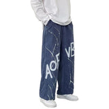 Street Graffiti Letter Corduroy Sweatpants