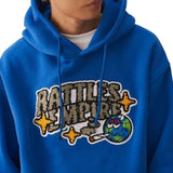 Cute Earth Letter Hoddie