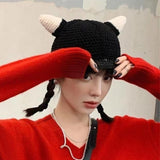 Horns Knit Hat