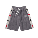 Side Poker Embroidery Shorts