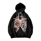 'Butterfly And Skeleton' Graphic Hoodie