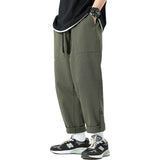 Plain Straight Cargo Pants