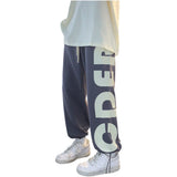 Letter Side Print Sweatpants