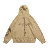 Dark Graphic Cross Hoodie