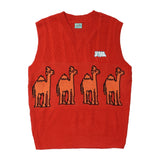 Camels Print Knitted Vest