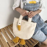 Cute Goose Sherpa Bag