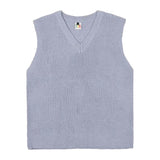 Plain Casual Knitted Vest