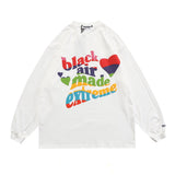 Colorful Letter Print Sweatshirt