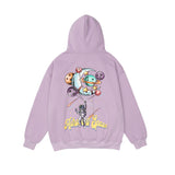 Cartoon Space Man Graphic Hoodie