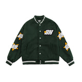 Letter Logo Embroidery Baseball Jacket