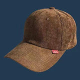 Embroidery Corduroy Cap