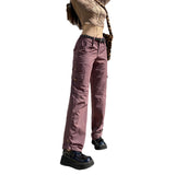 Low Waist Straight Legs Cargo Pants